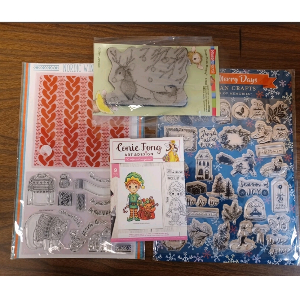 Pre-owned Christmas Themed Stamps Lot
